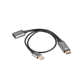 Lanberg HDMI till DisplayPort Adapter 4K 0,2m