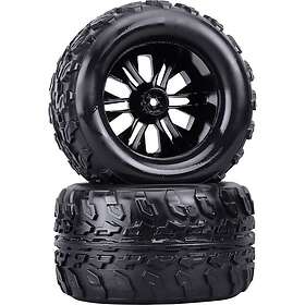 Reely 1:10 Monstertruck Kompletta hjul Svart 2 st