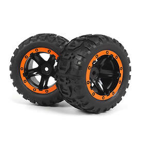 BLACKZON Slyder MT Wheels/Tires Assembled (Black/Orange)