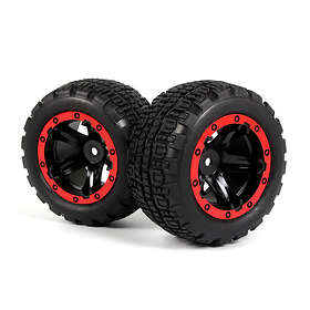 BLACKZON Slyder ST Wheels/Tires Assembled (Black/Red)