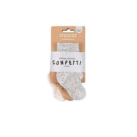 Stuckies Confetti 10/15 0-6 mån Utan anti-slip 3-pack