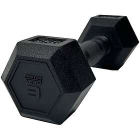 Master Fitness Nero Rubber Coated Hex 3kg