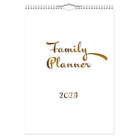 Familjekalender Planner Guld 2025 Gullers