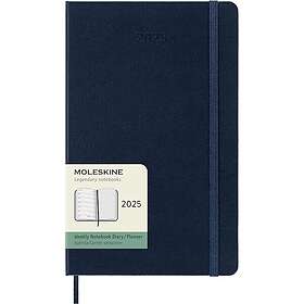 Kalender 2025 Classic Hard 12M Week Note Large Blå Moleskine