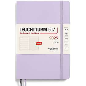 Kalender A5 2025 Weekly Planner/Notebook Soft Lilac Leuchtturm1917