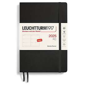 Kalender A5 2025 Weekly Planner Soft Black Leuchtturm1917