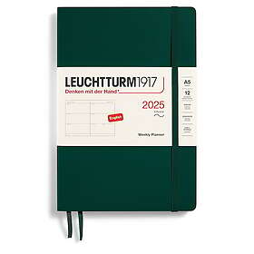 Kalender A5 2025 Weekly Planner Soft Forest Green Leuchtturm1917