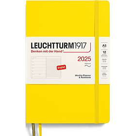 Kalender A5 2025 Weekly Planner/Notebook Soft Lemon Leuchtturm1917