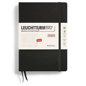 Kalender A5 Week Planner Hard Black Leuchtturm1917