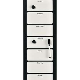 Veckoplaneringstavla 20x60 cm inklusive penna, sudd och magneter BNT Office