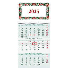 Väggkalender Lingontriss 2025 Almanacksförlaget