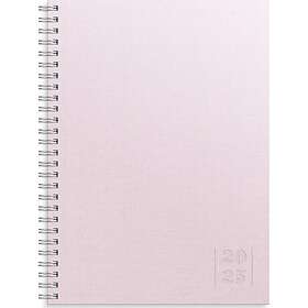 Burde Kalender 2025 Business Textile rosa, st