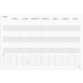 Burde Kalender 2025 Månadsplanering whiteboard, st