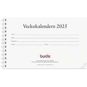 Burde Kalender 2025 Veckokalendern refill, st