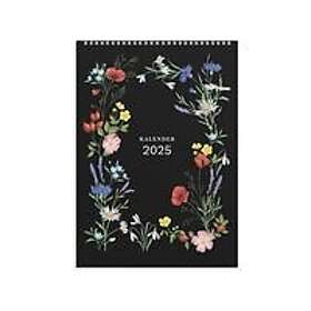 Burde Väggkalender 2025 Illustrerad blomster, st