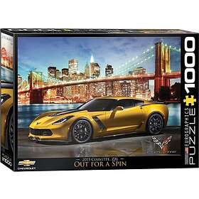 Eurographics Chevrolet 2015 Corvette Z06, Ute och snurrar 1000 Bitar