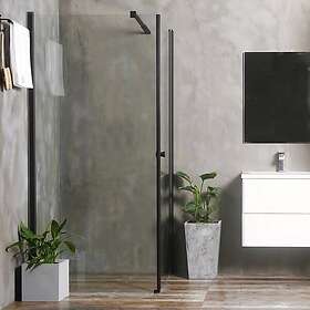 Bathlife Allsidig Dusjhjørne 70x90 cm, Sort Matt/Klart Glass 40842559