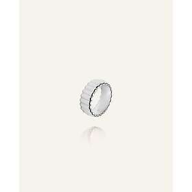 Mockberg Chic Ribbed Ring Silver 60