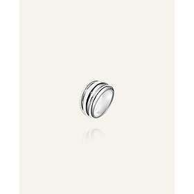 Mockberg Deco Ribbed Ring Silver 60