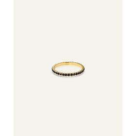 Mockberg Shiny Noir Ring Guld 54