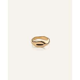 Mockberg Wavy Bolded Ring Guld 60