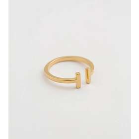 Syster P Strict Plain Bar Ring Guld