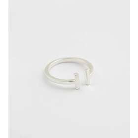 Syster P Strict Plain Bar Ring Silver 19 mm