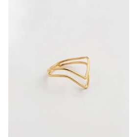 Syster P Tiny Arrow Ring Guld 18 mm