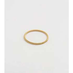 Syster P Tiny Twisted Ring Guld 19 mm