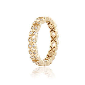 Carolina Gynning Sparkling Ellipse Mini Ring Guld gp38 19,5