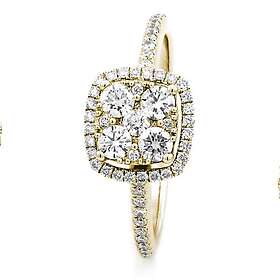 Haloring i 18K Guld med 0,60ct TW/SI Diamanter – MSI03G