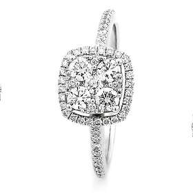 Haloring i 18K Vitguld med 0,60ct TW/SI Diamanter – MSI03W 53/16,8