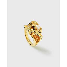 Syster P Moulded Big Ring Gold 18 mm