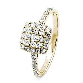 Haloring i 18K Guld med 0,45ct TW/SI Diamanter – MSI04G 50/15,9