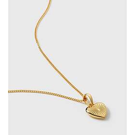 Syster P Sunburst Heart Halsband Guld