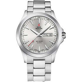 Swiss Military by Chrono SMP36040.16 Classic Silverfärgad/Läder Ø42 mm