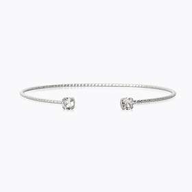 Caroline Svedbom Evita Stud Armband Crystal (Rhodium)