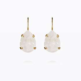 Caroline Svedbom Mini Drop Clasp Örhängen Electric White (Guld)