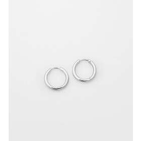 Syster P Beloved Fat Medium Hoops Örhängen Silver