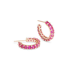 Ylva Li Julien Örhängen Pink Ruby Guld 6091