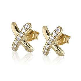 Carolina Gynning Cross my heart Örhängen (Guld)