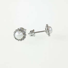 Örhängen med Pärla i 18K Vitguld 11735WCZ