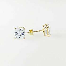 Örhängen 18K Guld 11667-YCZ 6 mm