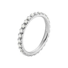Georg Jensen GJ SIGNATURE LARGE RING White Gold DIAMOND 0,54 CT 54