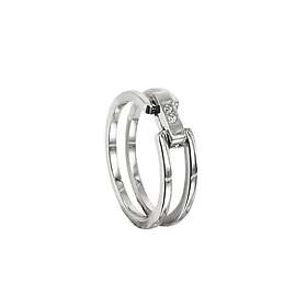 astrid&agnes CHERRIE Crystal S Ring Stål