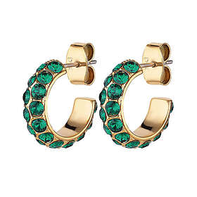 Dyrberg/Kern HEIDI SG EMERALD GREEN Örhängen Guld