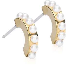 Blomdahl GT Pendant Pearl Curved 10 mm, White