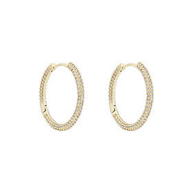 Snö Of Sweden North ring ear 25mm Gold/clear-Onesize
