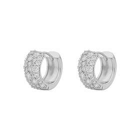 Snö Of Sweden Copenhagen wide ring ear Silver/clear-Onesize