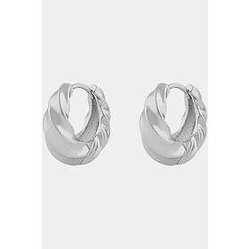 Snö Of Sweden Lydia big twist ring Örhänge Silver